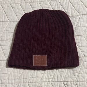 Love Your Melon EUC Maroon Knit Beanie